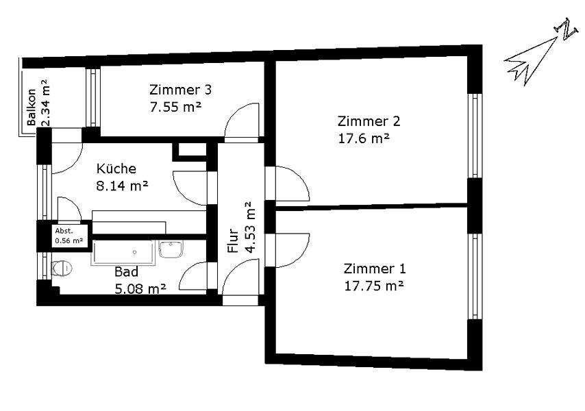 2,5-Zimmmer-Wohnung in Rothenburgsort - Foto 5
