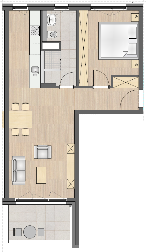 2-Zimmer-Wohnung mit Balkon in Offenbach - Photo 2