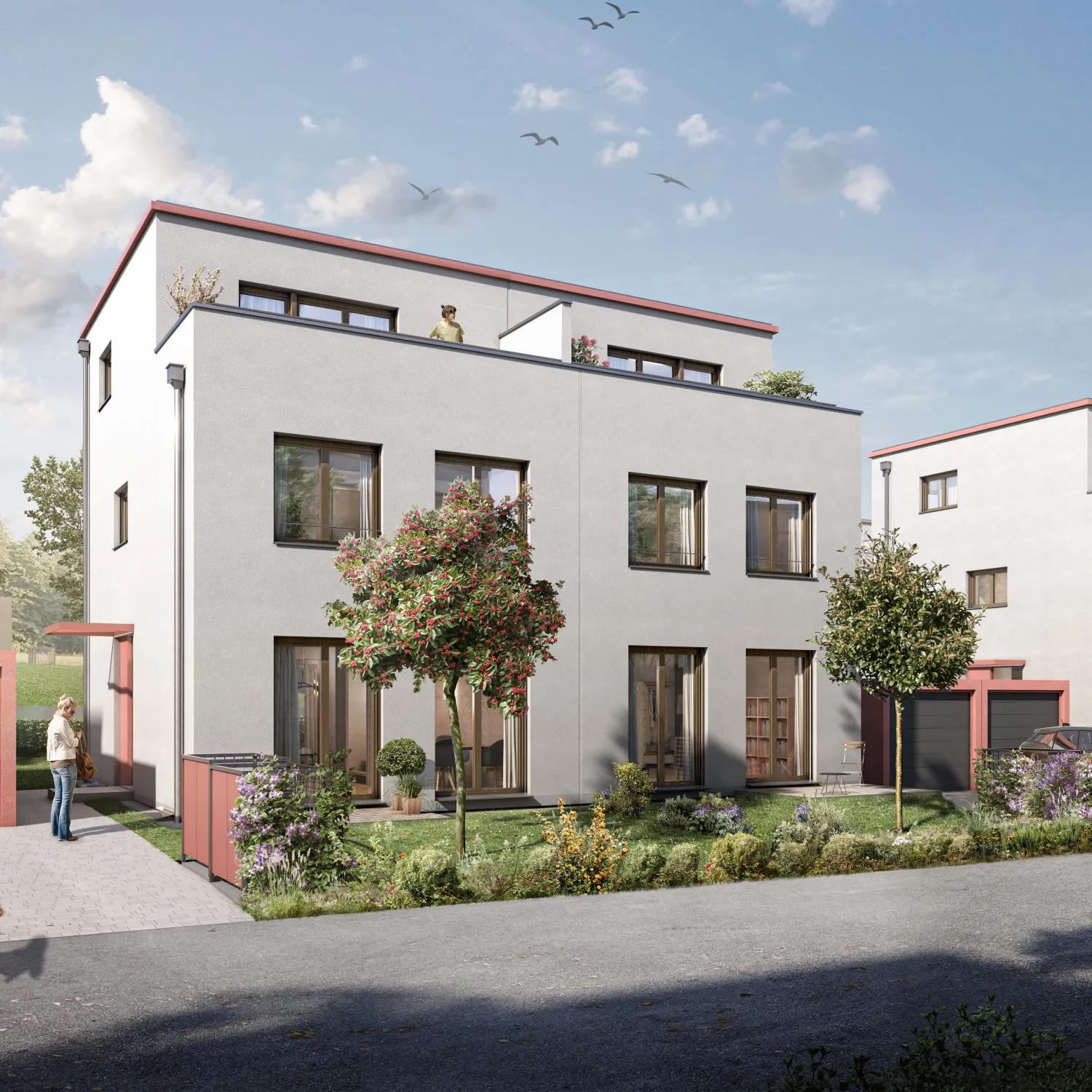 Hainweg Gartenfront