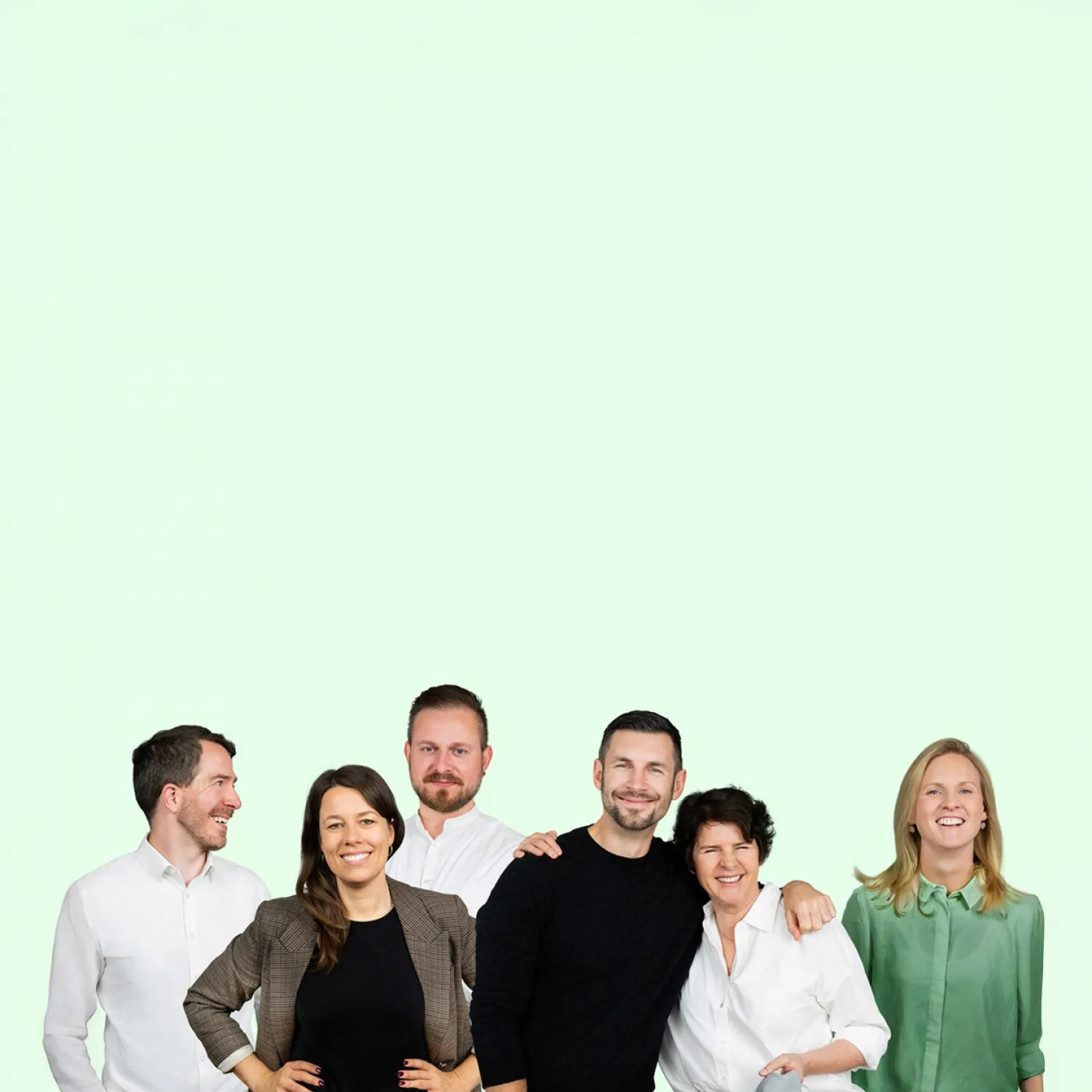 Sechs Mitarbeiter aus dem FRANK Karriere Team