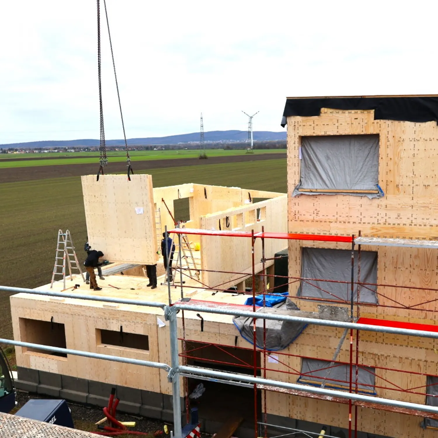 Serielle Sanierung im Einsatz am Neubau