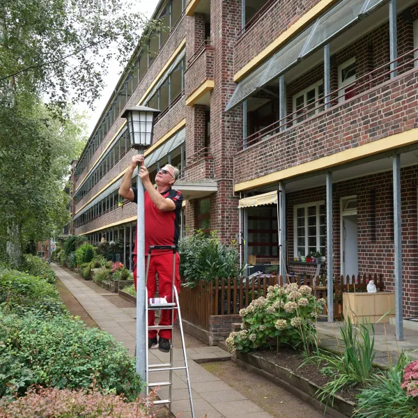 Objektbetreuer bei der Arbeit